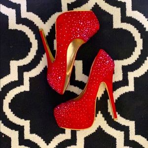 🌹💎Mascotte red heel BLINGY❤️💎